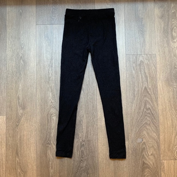 H&M Women's Lace Leggings Tights Skinny Leg Full length Sheer Mesh Black Small - Picture 7 of 15